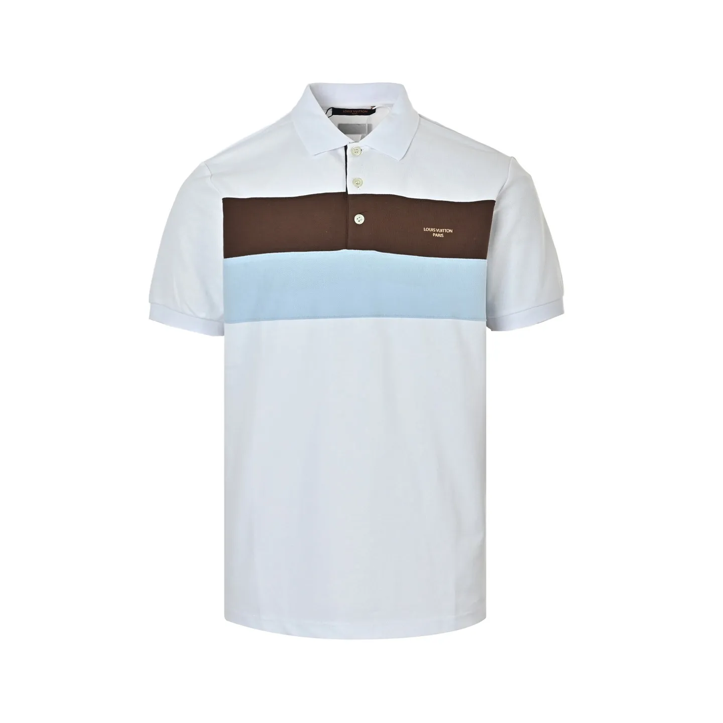 Louis Vuitton/Louis Vuitton 26ss contrast striped Polo short sleeves
